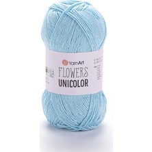 Yarnart Flowers Unicolor Bebe Mavisi Yazlık El Örgü Ipi 755