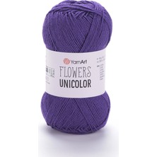 Yarnart Flowers Unicolor Mor Yazlık El Örgü Ipi 751