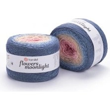 Yarnart Flowers Moonlight Renkli Koton Yazlık El Örgü Ipi 3262