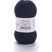 Yarnart Flowers Unicolor Lacivert Yazlık El Örgü Ipi 753