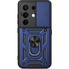 Mopal Glide Serisi Sürgülü Kamera Korumalı ve Yüzük Standlı Camon 50 Ultra Uyumlu Kılıf