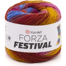Yarnart Forza Festival Renkli Yün El Örgü Ipi 2906