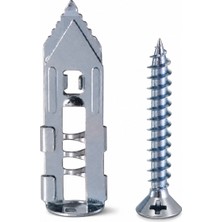Koldoor Metal Alçıpan Dübeli Turbolet Jilet Dubeli 40 mm 4 cm 4X45 Sunta Vidası Set 50 Adet