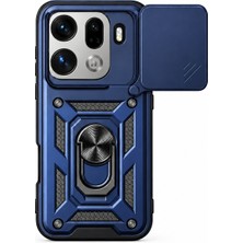 Mopal Glide Serisi Sürgülü Kamera Korumalı ve Yüzük Standlı Find X9 Pro Uyumlu Kılıf