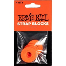 Ernie Ball Ernıe Ball P05620 Strap Blocks 4pk Sthb Org. 4'lü Paket