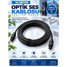 10 Metre Toslink Optik Ses Kablosu – Dijital Ses Aktarım Kablosu