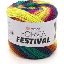 Yarnart Forza Festival Renkli Yün El Örgü Ipi 2917