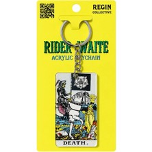 Deryora Tarot Temalı Death Akrilik Anahtarlık Rider Waite Tasarımlı Çanta Anahtarlığı Dekoratif Hediye Anahtarlık