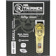 Eco Port Saç - Sakal Kesme Traş Makinesi Ayarlanabilir Bıçak - 0,1mm-0,5mm 8000RPM 6 Farklı Kesim MR-680