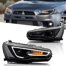 X Power Tuning Mitsubishi Lancer 2009.2010.2011.2012 Uyumlu Audi Dizayn LED Far