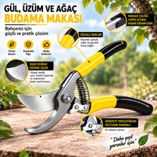 Alet Çantam Denizli Çelik Budama Makası Gül Bağ Bahçe Ağaç Kesme Makası 190mm