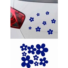 Mıgnatıs Sevimli Papatya Oto Sticker 8 Parça – Araç, Kask, Motosiklet ve Laptop Için Çıkartma