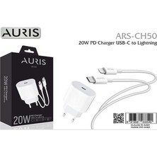 Auris CH50 20W (Eco) Usb-C Lightning Başlık Kablo Set