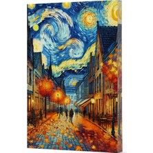 Vivago Art Van Gogh 3 - Sokak Çizgili Yan Boyamalı Defter