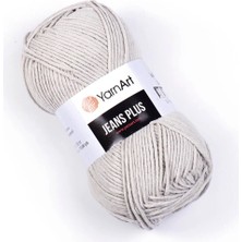 Yarnart Jeans Plus Açık Gri Koton Yazlık Tüylenmez El Örgü Ipi 49
