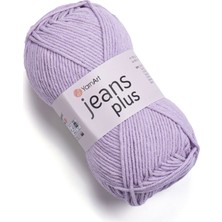 Yarnart Jeans Plus Açık Lila Koton Yazlık Tüylenmez El Örgü Ipi 19