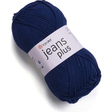 Yarnart Jeans Plus Lacivert Koton Yazlık Tüylenmez El Örgü Ipi 54
