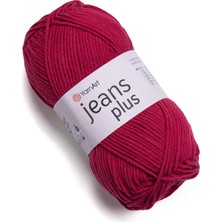 Yarnart Jeans Plus Koyu Kırmızı Koton Yazlık Tüylenmez El Örgü Ipi 51