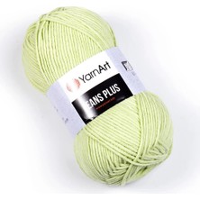 Yarnart Jeans Plus Açık Yeşil Koton Yazlık Tüylenmez El Örgü Ipi 11