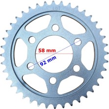 Motospartan RKS SRK125 R 40T ARKA DİŞLİ