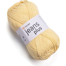 Yarnart Jeans Plus Sarı Koton Yazlık Tüylenmez El Örgü Ipi 88