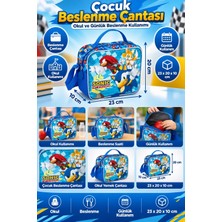 Dodomar Sonic Beslenme Çantası Çocuk Öğrenci Okul Yemek Çantası Günlük Okul Kullanımı 23X20X10 cm