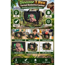 Dodomar Jurassic World Dinozor T Rex Termal Beslenme Çantası Çocuk Okul Yemek Çantası 22X20X12 cm