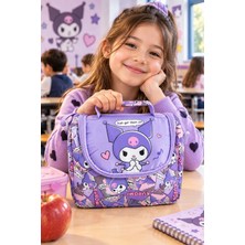 Dodomar Kuromi Termoslu Beslenme Çantası Çocuk Öğrenci Okul Yemek Çantası Günlük Kullanım 24X22X14 cm