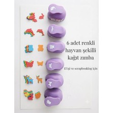 Südor Hayvan Şekilli Mini Kağıt Zımbası ve Delgeç - Tekli (Tavşan, Köpek Balığı, Civciv, Kelebek, Ayıcık Seçenekli)