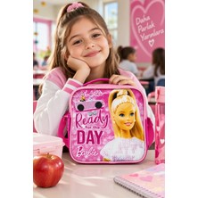 Barbie Beslenme Çantası Çocuk Öğrenci Okul Yemek Çantası Günlük Okul Kullanımı 21X21X10 cm