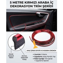 Neler Geldi Neler Trim Fitilli Yeni Araç Içi Ip Şerit Balık Sırtı Nikelajlı 1 Adet 5 Metre Krom Renk Seçenekli T