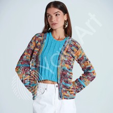 Yarnart Jeans Splash Ebruli Renkli Koton Yazlık Tüylenmez El Örgü Ipi 953