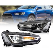 X Power Tuning Mitsubishi Lancer Audi Dizayn Mercekli Far