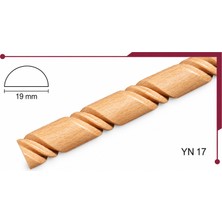 Ahşap Burgu Çıta | 19 mm Kalınlığında | Ağacın Kendi Renginde