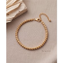 Beatis Gold Renk Dorika Toplu Zincir Ayarlanabilir Kadın Bileklik