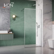 ikon Krom Şeffaf Cam Yan Panel / Separatör