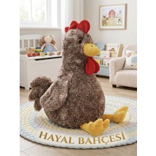 Hayal Bahçesi Sesli Öten Çilli Horoz Peluş Oyuncak 40 cm