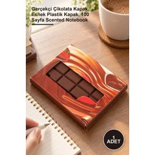 Yenilig 1 Adet Isırılmış Çikolata Tasarımlı Kokulu Not Defteri – Gerçekçi Çikolata Kapak, Esnek Plastik Kapak, 100 Sayfa Scented Notebook