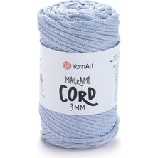 Yarnart Macrame Cord 3 mm Bebe Mavisi Makrame Ipi 760