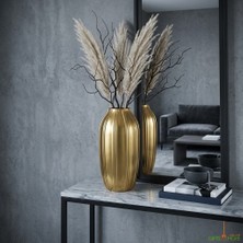 Panalı Metal Dekoratif Vazo
