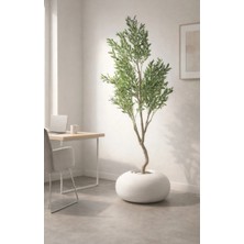 Büyük Boy 60X50X35 cm Dekoratif Fiber Saksı | Gravel Tasarım | Iç & Dış Mekan | Bahçe Balkon Teras Saksısı