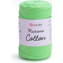 Yarnart Macrame Cotton Fosforlu Yeşil Makrame Ipi 802