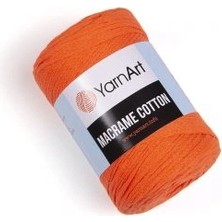 Yarnart Macrame Cotton Fosforlu Turuncu Makrame Ipi 800