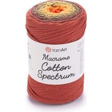 Yarnart Macrame Cotton Spectrum Karışık Renkli Makrame Ipi 1303