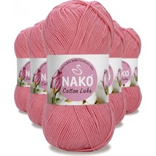 Pileli Store 5 Adet Cotton Lüks Yelek Tunik Kazak Bluz Hırka Ipi Yünü Gül Pembe 97551