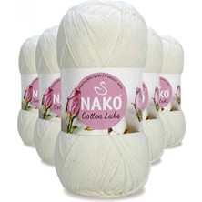 Pileli Store 5 Adet Cotton Lüks Yelek Tunik Kazak Bluz Hırka Ipi Yünü Süt Beyaz 97570