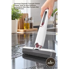 Yenilig 4 Adet Taşınabilir Mini Çekpas – Aşınmaya Dayanıklı Yumuşak Dokulu Paspas, Islak ve Kuru Kullanım, Asma Delikli Mini Mop Portable Mat