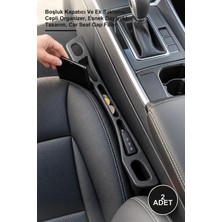 Yenilig 2 Adet Araç Koltuk Arası Düzenleyici – Boşluk Kapatıcı ve Ek Saklama Cepli Organizer, Esnek Dayanıklı Tasarım, Car Seat Gap Filler