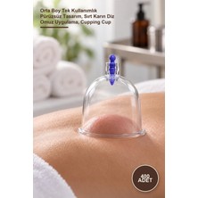 Yenilig 400 Adet Hacamat Kupası – Orta Boy Tek Kullanımlık Pürüzsüz Tasarım, Sırt Karın Diz Omuz Uygulama, Cupping Cup