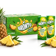 Bronto Ananas Aromalı Içecek 200 ml x 27 Adet – Koli